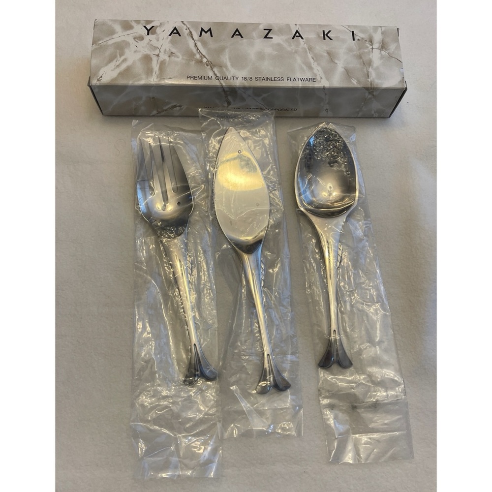 Yamakazi Gone Fishin' Fishing Serving Set Fish Flatware